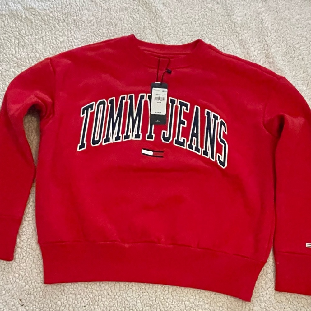 Tommy Jeans Red Sweatshirt